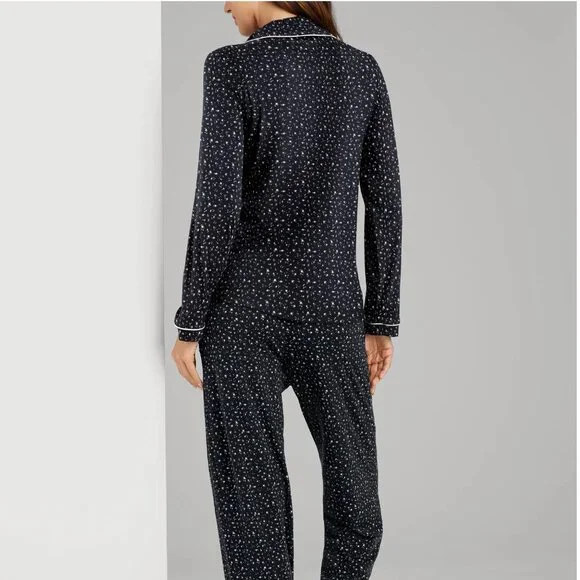 Women's Downtime Long Sleeve Pajama Top & Pant Set | Tommy John - Picture 2 of 4